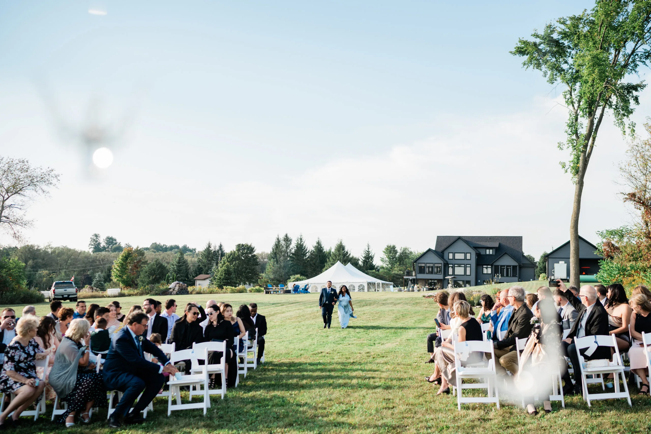 Marina and Colin's Ceremony entrance