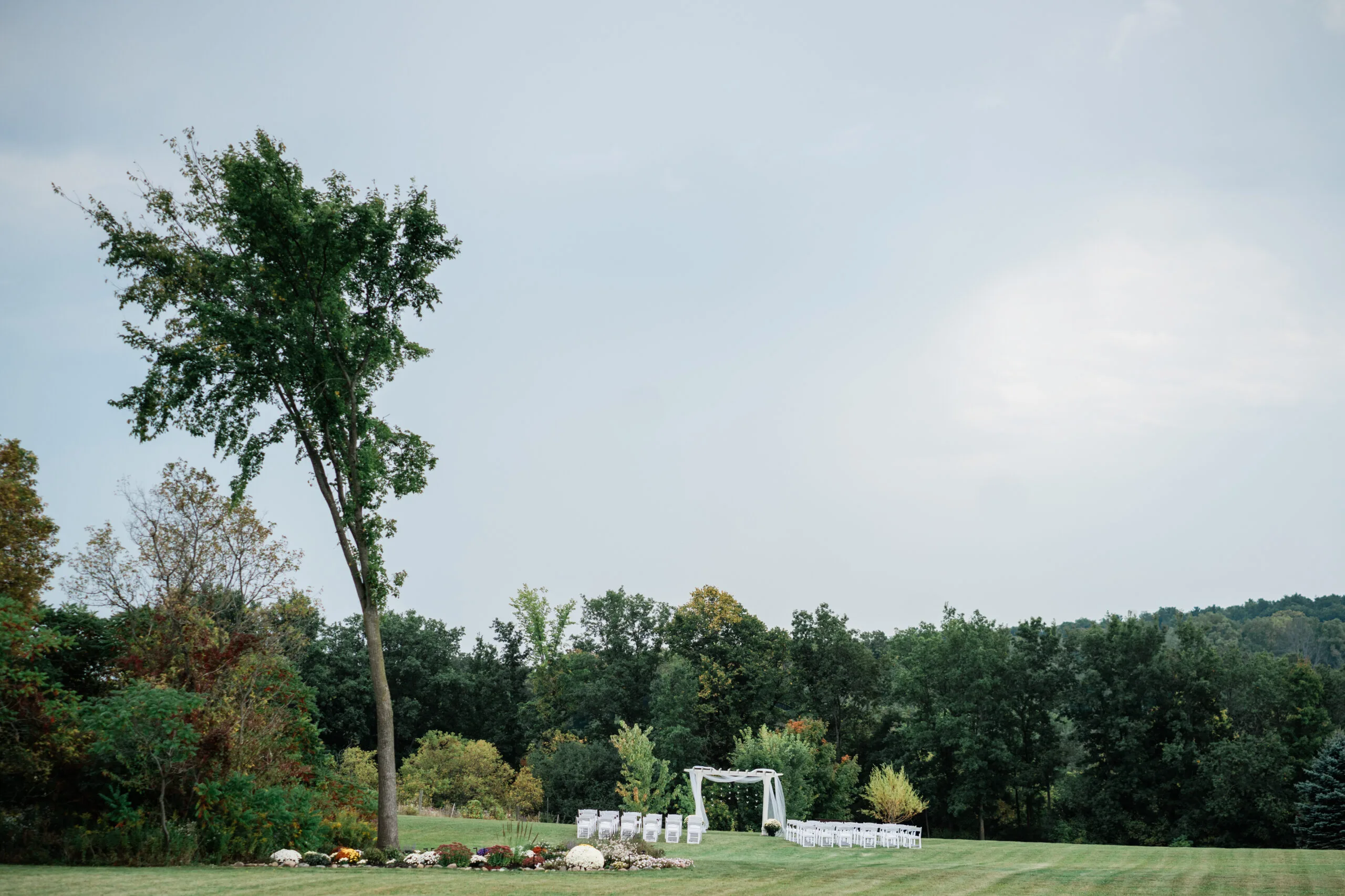 Marina and Colin's Ceremony Set up 1