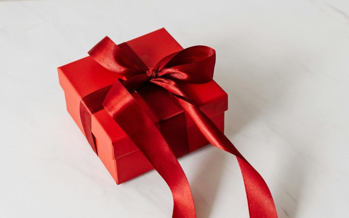 Red Box with Red Ribbon